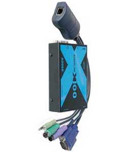AdderLink X100 PS2 KVM extender 100M with Audio