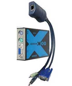 AdderLink X100 USB KVM extender 100M with Audio